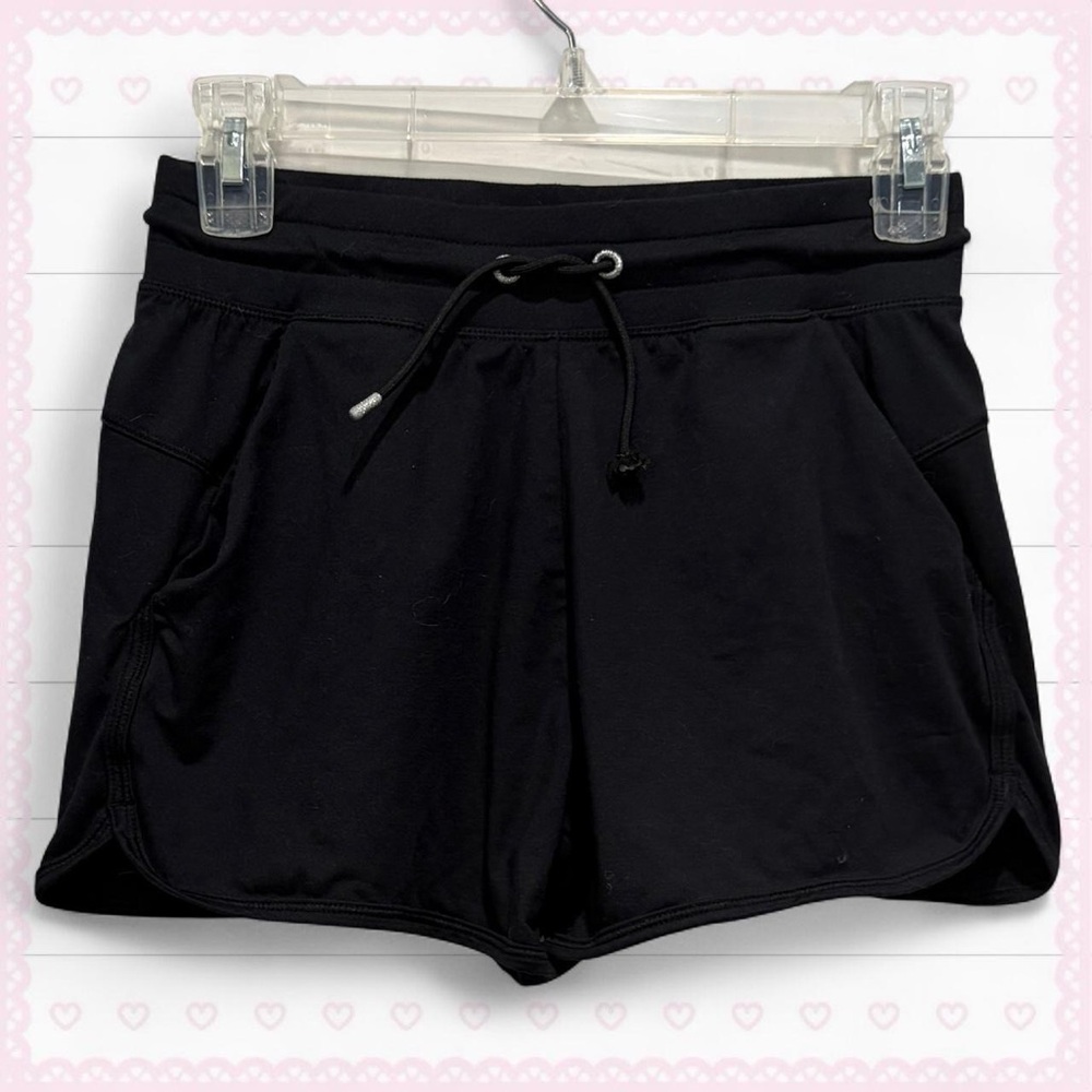 black shorts